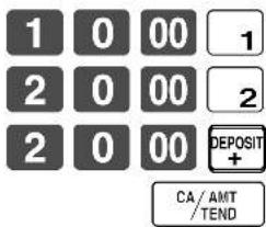 CASIO TK-6500 - Depot vom Kunden während Verkaufstransaktion - 1