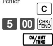 CASIO TK-6500 - Voreingestellter Übergabebetrag - 3