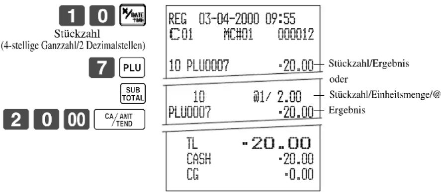 CASIO TK-6500 - PLU-Multiplikation - 1