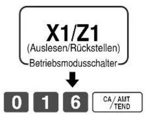 CASIO TK-6500 - Ausdrucken des Gruppen-Auslese/Rückstellberichts - 1