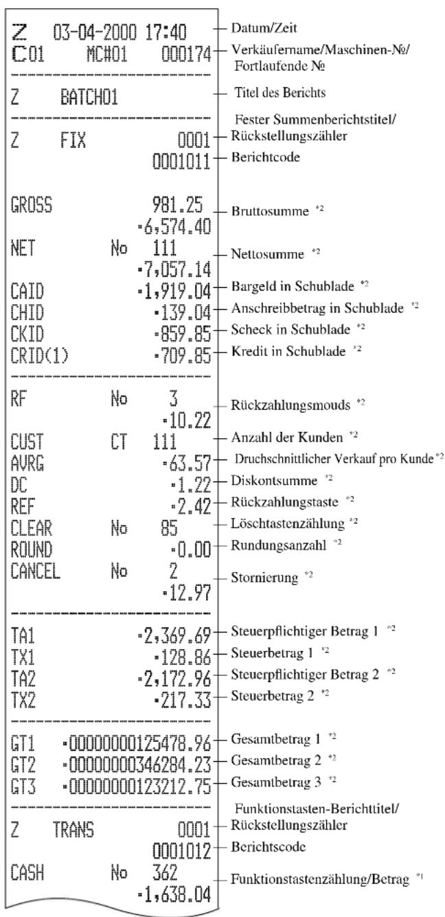 CASIO TK-6500 - Ausdrucken des täglichen Verkaufsrückstellberichts - 2