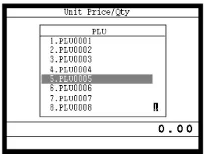 CASIO TE-8500F - Programmierungsvorgang für PLU-Folientasten-Einheitspreis - 3