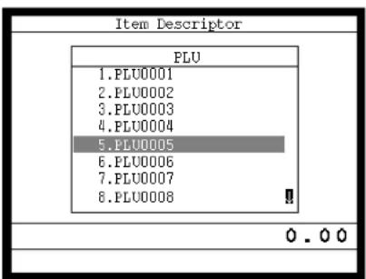 CASIO TE-8500F - Programmierungsvorgang für Postenbeschreibung (PLU-Folientaste) - 3