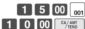 CASIO TE-8500F - BEDIENUNG KASSENBON - 1