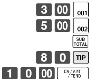 CASIO TE-8500F - Beispiel - 1