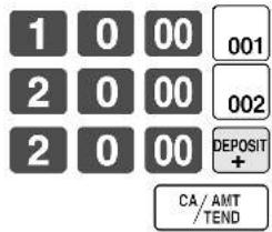 CASIO TE-8500F - Depot vom Kunden während Verkaufstransaktion - 1