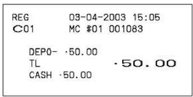 REG 03-04-2003 15:05 C01 MC #01 001083 DEPO- .50.00 TL ·50.00 CASH -50.00