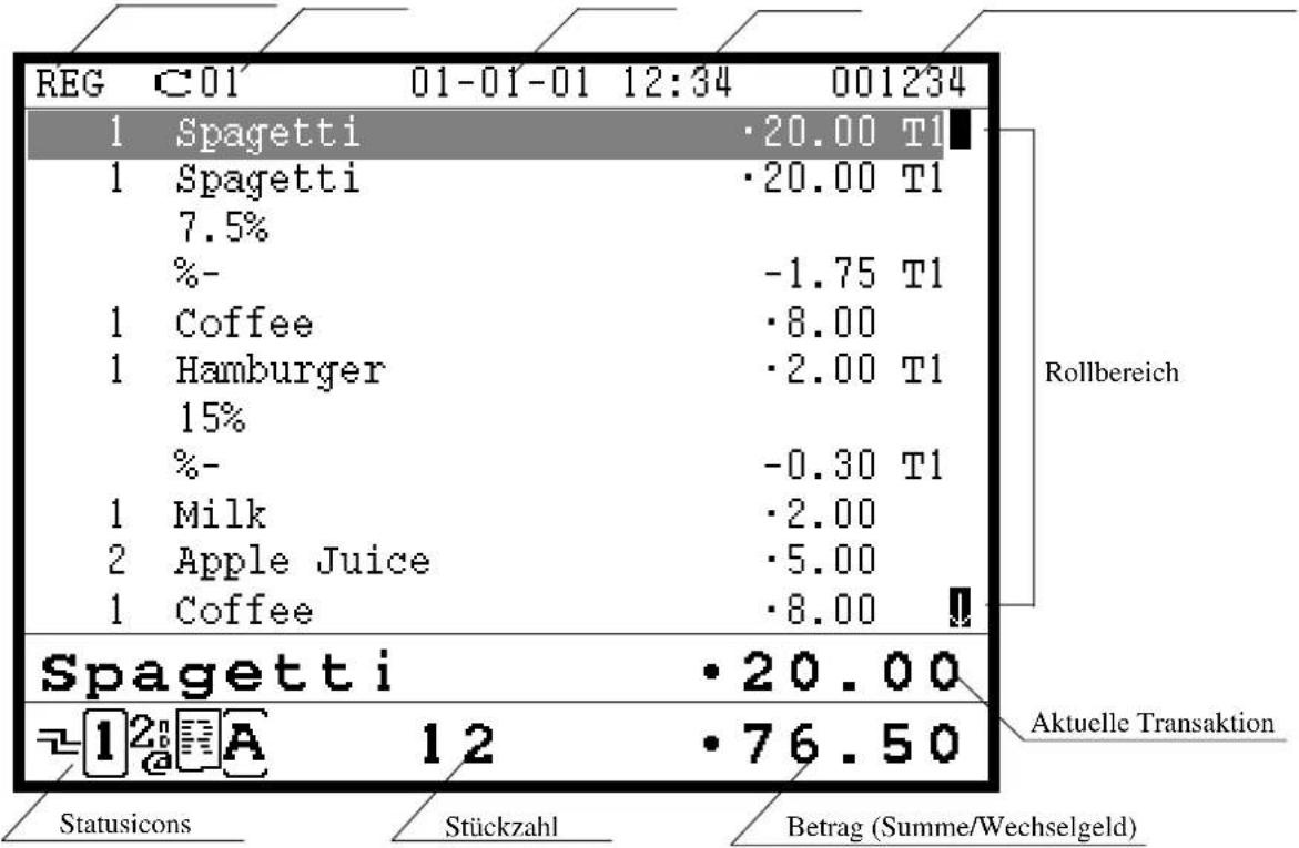 CASIO TE-8500F - Hauptanzeige - 1