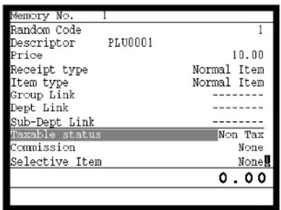 CASIO TE-8500F - Programmierungsvorgang für PLU-Folientasten-Warengruppenverknüpfung/Steuerstatus/Listenkapazität - 4