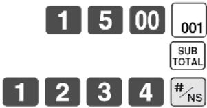 CASIO TE-8500F - KASSENBON - 1