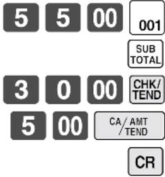 CASIO TE-8500F - KASSENBON - 1