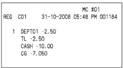 MC #01 REG CO1 31-10-2008 05:48 PM 001184 1 DEPT01 -2.50 TL -2.50 CASH -10.00 C6 -7.050