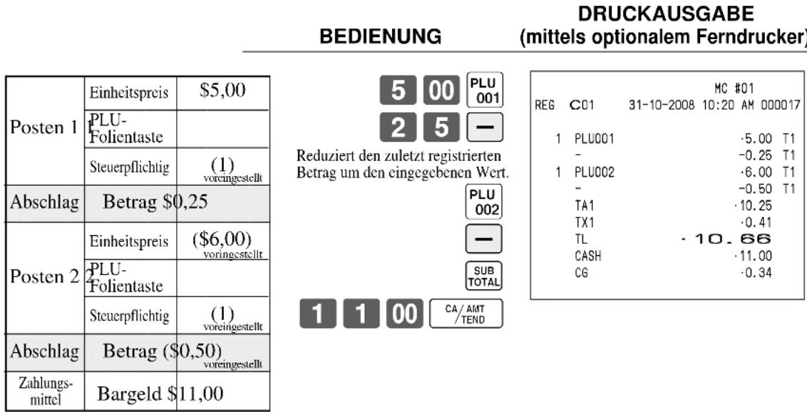 CASIO QT-6600 - Abschläge für Artikel - 1