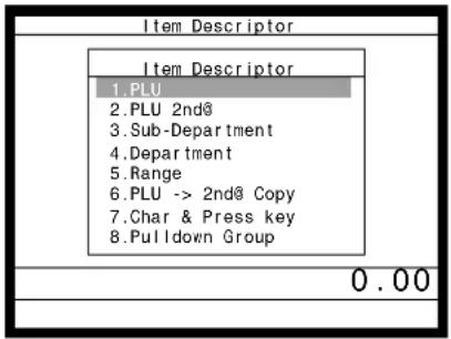 CASIO QT-6600 - Programmierungsvorgang für Postenbeschreibung (PLU-Folientaste) - 2