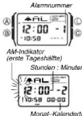 CASIO 2888 - Einstellen einer Alarmzeit - 1