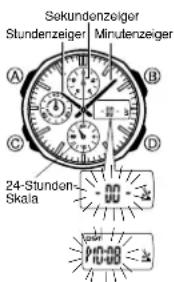 CASIO 2760 - Einstellen der Analogzeit - 1
