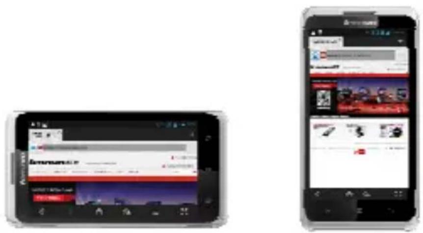 LENOVO S890 - Menggunakan S890 dalam modus lanskap atau potret. - 1