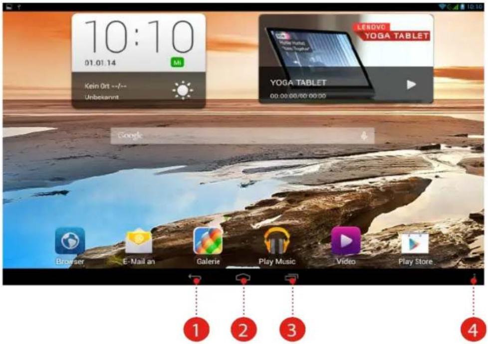 10:10 01.01.14 Mi Kein Ort --/-- Unbekannt LENDVC YOGA TABLET YOGA TABLET 00:00:00/00:00:00 Google Browser E-Mail an Galerie Play Music Video Play Store. ① ② ③ ④