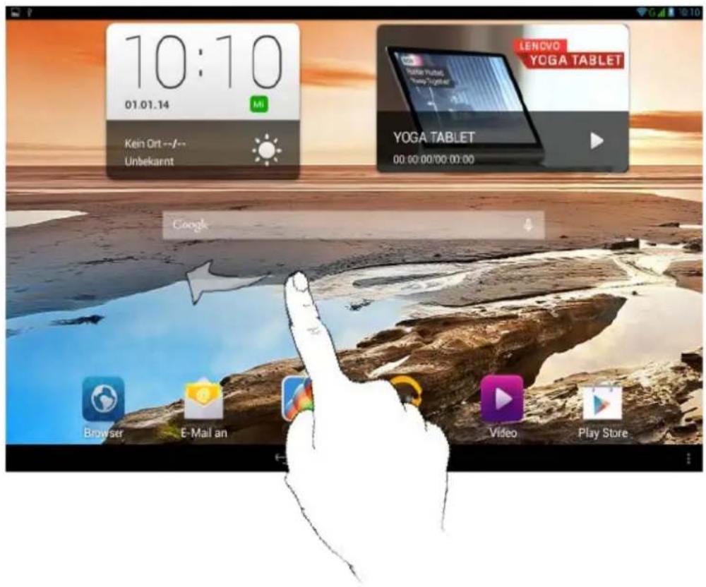 10:10 01.01.14 Kein Ort --/-- Unbekarnt MI LENOVO YOGA TABLET YOGA TABLET 00:00:00/00:00:00 Google Browser E-Mail an Video Play Store