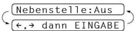 BROTHER T-72 - Nebenstellenbetrieb ein-/ausschalten - 1