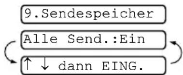 BROTHER T-102 - Sendespeicher für alle Sendungen verwenden - 1