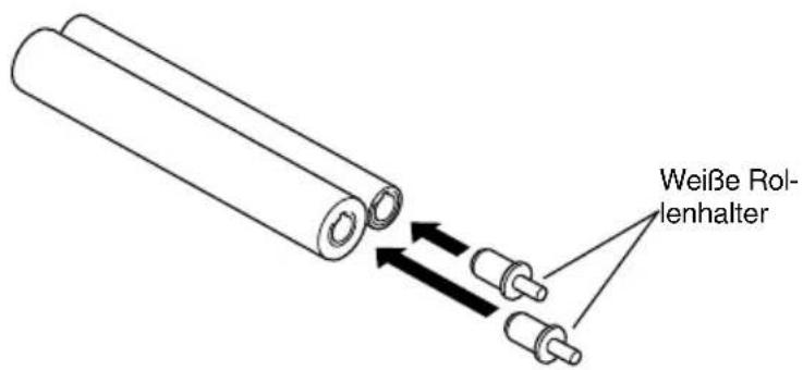Weiße Rol- lenhalter