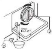 GORENJE WD96140 - Reinigung des Flusensiebs - 3