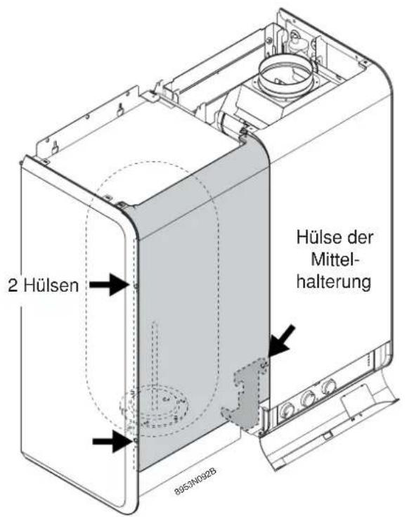 2 Hülsen 8953N092B Hülse der Mittel- halterung