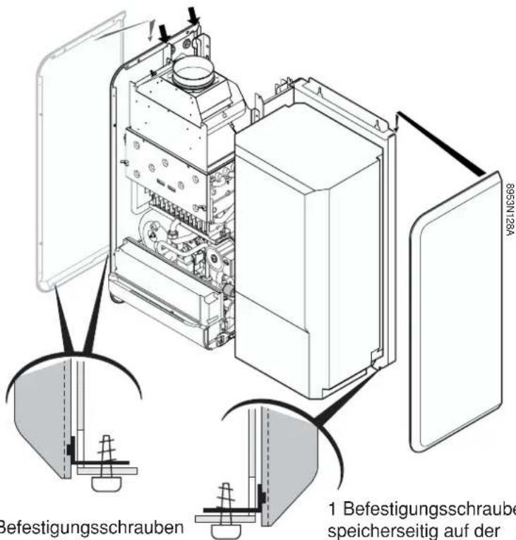 8953N128A Befestigungsschrauben 1 Befestigungsschraube speicherseitig auf der