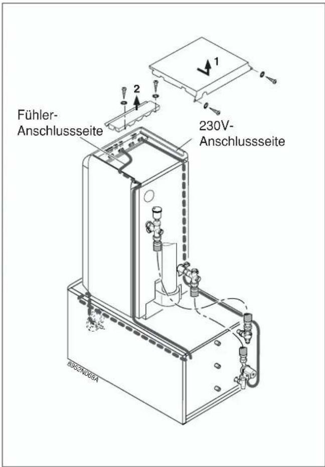 Fühler- Anschlussseite 230V- Anschlussseite B957N066A