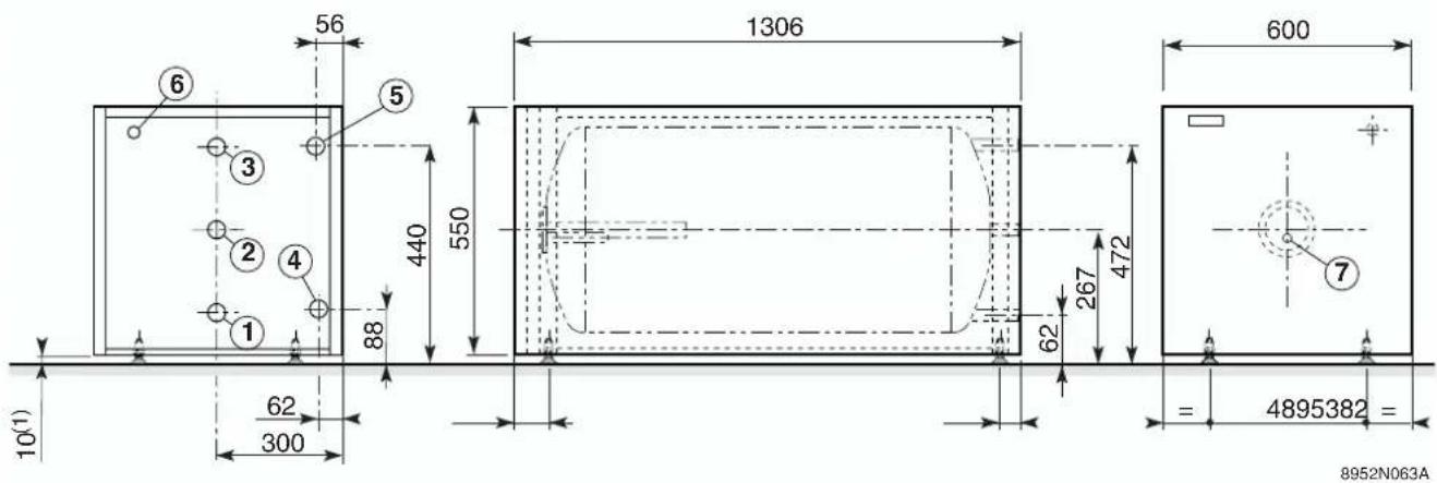 56 1306 600 ⑥ ⑤ ③ 440 550 ② ④ ① 88 62 300 10(1) 600 472 62 267 ⑦ 4895382 8952N063A