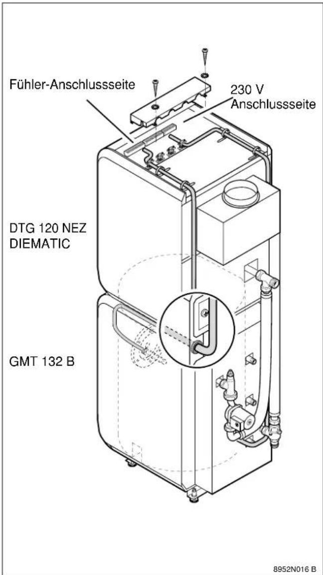Fühler-Anschlussseite 230 V Anschlussseite DTG 120 NEZ DIEMATIC GMT 132 B 8952N016 B