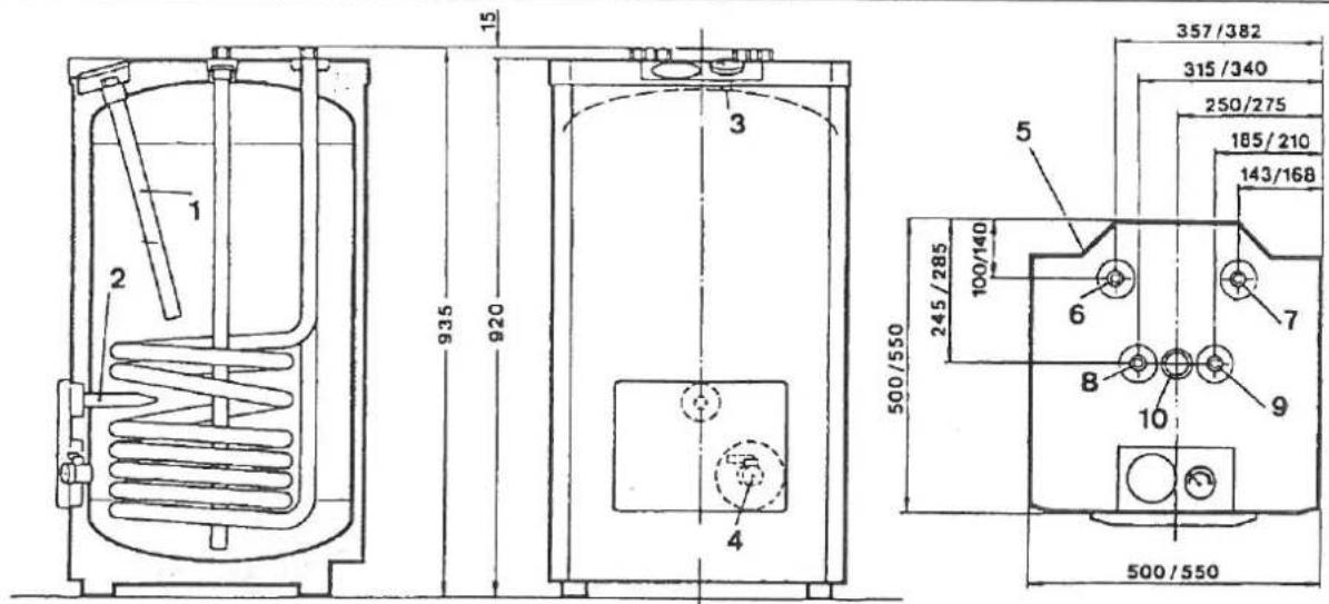 Junkers SK 180-3 Z - RACCORDEMENTS ET DIMENSIONS - 1