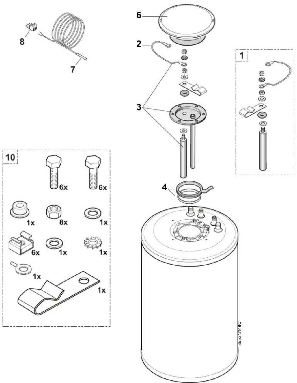 Remeha SR 130 RA - Ersatzteile - 1