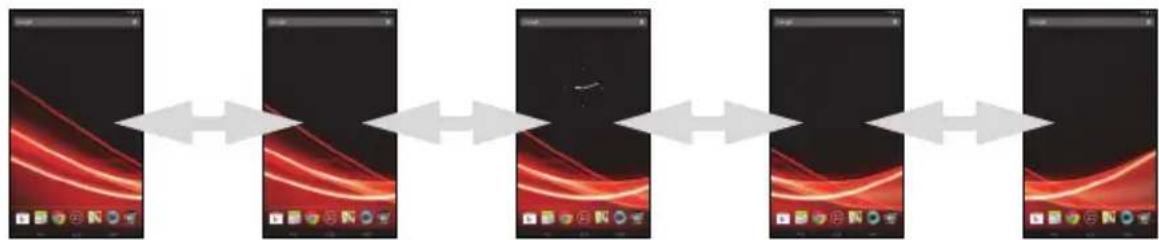 ACER Iconia Tab A110 - The extended Home screen - 1