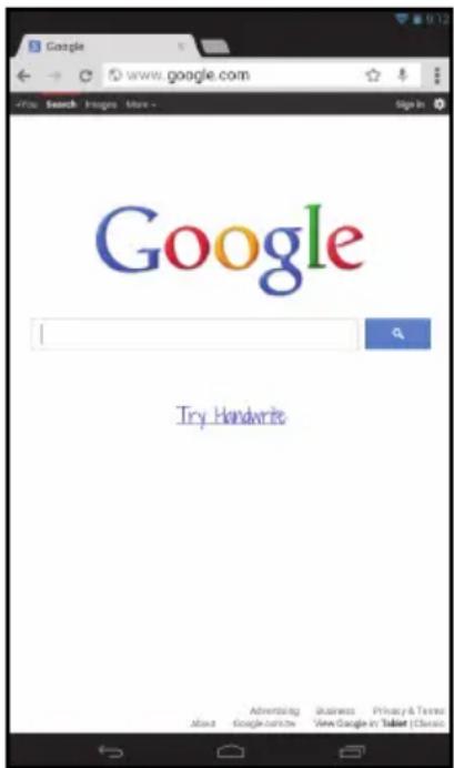 Google Try Handwrite