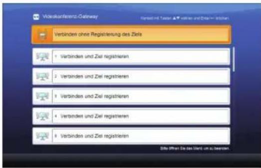 Videkonferenz-Gabway Verbinden ohne Registrierung des Ziels 1 Verbinden und Ziel registrieren 2 Verbinden und Ziel registrieren 3 Verbinden und Ziel registrieren 4 Verbinden und Ziel registrieren 5 Verbinden und Ziel registrieren Site offen Sie das Wert um zu beziehen.