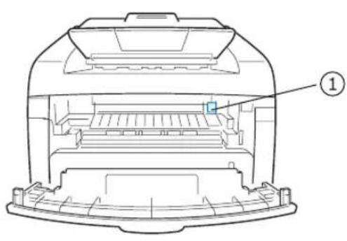 RICOH 2210L - Lage der Etiketten und Kennzeichen für ⚠️WARNUNG und ⬆VORSICHT - 1