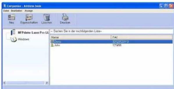M\Printer Laser Pro LL Windows → Suchen Sie in der nachfolgenden Liste- Name FAX Borte 2019/2019 John 123458