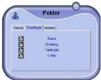 Felder Sender Enplinger Andere Name Abteilung Telekomple E-Mail