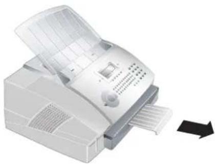 SAGEMCOM MF 3260 - Druck- und Faxausgabehalter herausziehen - 1