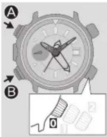 CITIZEN CAL J290 - Calibrating compass indication - 1