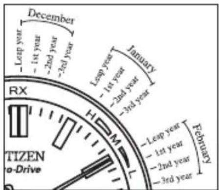 CITIZEN CAL H113 - Setting the Date - 1