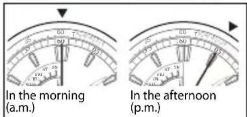 CITIZEN CAL G910 - Adjust the hour and minute hands by pressing the lower or upper right button (A) or (B). - 1