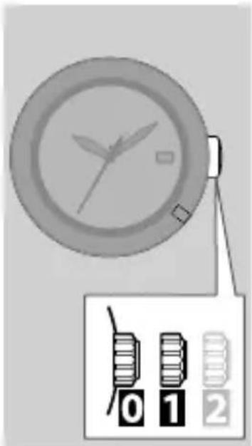CITIZEN CAL H240 - Setting the time difference - 1