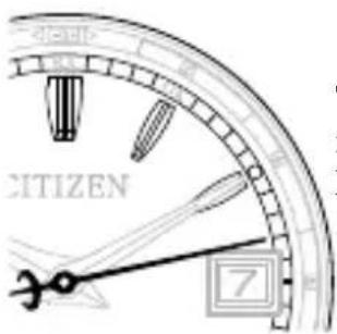 CITIZEN CAL H240 - Adjusting the time/calendar manually - 1