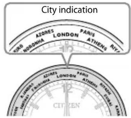 CITIZEN CAL H240 - Setting the World Time - 1