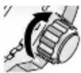 CITIZEN CAL H240 - How to use the screw down crown and screw down push button - 2