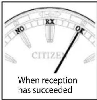 CITIZEN CAL H240 - Checking the time signal reception - 2