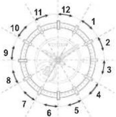 CITIZEN CAL F100 - Month and year indications - 1